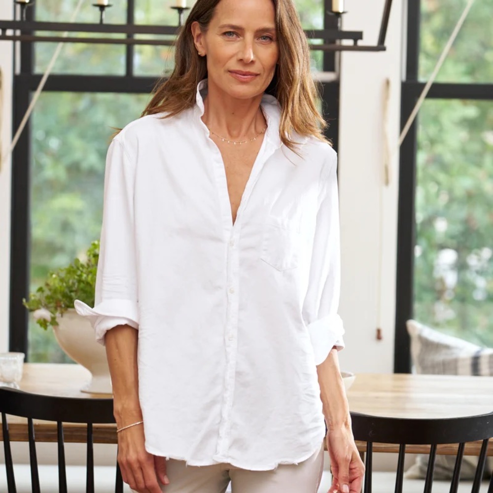 Frank & Eileen EILEEN white, famous denim shirt